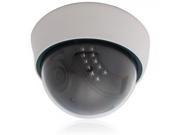 1 4? CMOS 1200TVL 3.6mm 22 LED NTSC IR CUT Security CCTV Dome Camera White