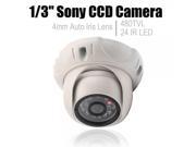 1 3? Sony CCD HD 480TVL 24 IR LED Security Indoor Night Vision Camera White