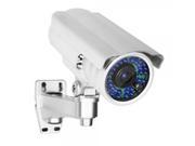 1 3? HD Color CCD 700TVL 36 IR LED 4 9mm Zooming Lens Waterproof Security Camera White