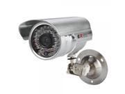 36IR LED Type CCTV DVR Camera with TF Card Slot Remote Control Silver T913