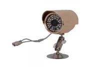 1 3? Sony CCD 480TVL 48IR LED Waterproof Security Camera Golden 738