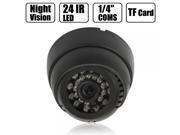 1 4? CMOS 24 IR LED Night Vision Camera with TF Card Inserted