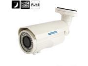 szsinocam 1 4 inch H.264 1 Mega Pixels Wired Infrared Waterproof IP Camera 2.8 12mm Varifocal Lens IR Distance 20 40m White