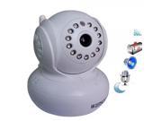 Wireless Wanscam CMOS 13LED Night Vision Plug in Card P2P PT Network IP Camera White JW0005