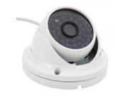 1.0MP CMOS 720P H.264 IR CUT Infrared Motion Detection Surveillance Dome IP Camera White