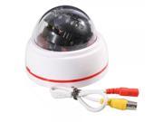 1 4? Sharp CCD 420TVL 24IR LED Plastic Conch Type Security Camera White Red