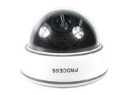 Fake FK CCTV49 Hemisphere Dome Camera With Twinkle Red LED Lamp