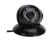 36LED Conch Type CCTV DVR Camera with TF Card Slot Remote Control Black T922