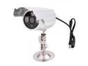 1 4? CMOS 460TVL 6mm Lens LED Array Plug in TF Card Metal Security Camera Silver K919
