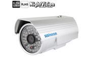 szsinocam H.264 1.0 Mega Pixel Infrared 720P IP Camera Lux CMOS Sensor 4mm Fixed Focal Lens Support Dual Stream ICR Filters of Switching Function Silver