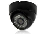 1 4? CMOS 1000TVL 3.6mm 24 LED NTSC IR CUT Conch shaped Security Camera Black