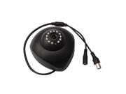 1 4? CMOS HD 380TVL 12IR LED Indoor Night Vision Security Camera Black 329