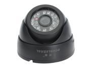 1 4 CCD Sharp Digital Dome Color IR Security Camera Black L2381