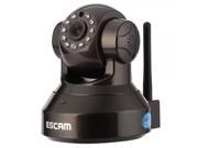 ESCAM Pearl QF100 Wireless 720P P2P Indoor Security IP Camera with IR CUT Black US Plug
