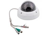 1 3? Sensor HD SDI 1080P 21 IR LED 4mm Lens Outdoor Hemisphere Security Camera White