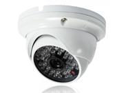 1 4? CMOS 1200TVL 3.6mm 48 LED NTSC IR CUT Metal Surveillance Security Dome Camera White