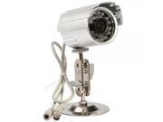 1 4? Sharp CCD 420TVL 24 IR LEDs Waterproof Security Camera Silver PAL