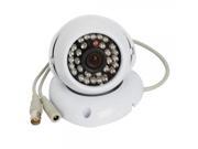 1 3? CMOS 900TVL 3.6mm 30LED IR CUT NTSC Security Dome Camera White