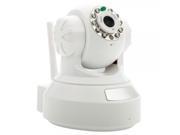 0.3MP Wired P2P NTSC IP Security Indoor Camera with TF Card Slot White