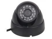1 3? CCD 700TVL 3.6mm 24LED IR HD Night Vision Security Camera Black PAL