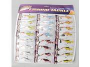 Metal and Rubber Colorful Fish Shape 24 x Soft Bait with Hook