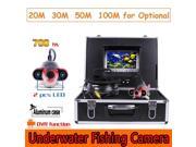 CR110 7J DVR Waterproof Underwater Camera with 2pcs Highlight White LEDs 20M to 100M Cable for Underwater Work Fish Finder etc