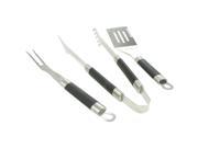 UPC 737069523279 product image for Titan Outdoors 3 Piece Stainless Steel BBQ Grilling Tool Set Spatula Tongs Fork | upcitemdb.com