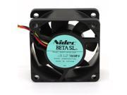 6CM new original NIDEC D06T 12PS5 04B 6025 silent fan DC12v 0.32A 60X60X25mm 3 wires cooler