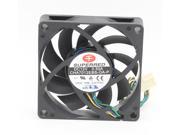 Original SUPERRED 7015 CHA7012EBS OA P 70mm 7cm DC 12V 0.5A 4Wire server inverter axial Cooling Fans computer CPU fan 70*70*15mm