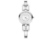KIMIO Women s Bracelet Watch Elegant Rhinestone Fashion Type KW6102 White