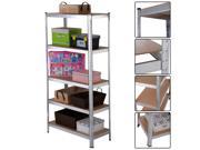 5 Level Heavy Duty Shelf Garage Steel Metal Storage Rack 