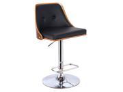 Bentwood Bar Stool Height Adjustable Swivel Barstool with 