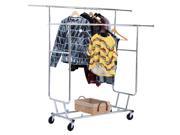 Commercial Grade Collapsible Clothing Rolling Double Garment