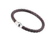 Gemini New Unisex Genuine Leather Braided S.Steel Wristbands Bracelets Great Valentine s Day Gifts For Men Women Teens Boys Girls Gm044 Length 7es Color