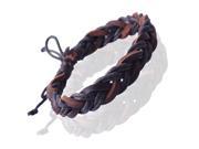 Gemini New Unisex Leather And Hemp Plaited Surfer Wristband Bracelets Great Valentine s Day Gifts Gm097B Size Fit 5 inches 10 inches Wristband Multicolored