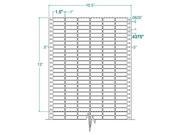 1.5 x 0.4375 Six Across White General Purpose Pinfeed Labels 60000 Labels Per Carton