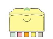 Church Offering Envelopes 3 1 8 x 6 1 4 20 Canary Pastel Scallop Flap Spot Seal Half Circle Die Cut Box of 1000