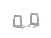 Re Solution Grey Book Ends 100% Recycled Plastic Set Of 2 Pieces Box of 1 Set