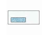 10 Poly Window Business Envelopes 4 1 8 x 9 1 2 24 White Diagonal Seam Blue Wesco Inside Tint Box of 500