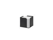 Re Solution Black Memo Cube with 700 Recycled Sheets 100% Post Consumer Recycled Plastic Box of 1