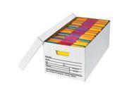 Letter Size Auto Lock File Storage Boxes with Lids Box of 12
