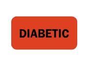 Chart Labels DIABETIC Fl Red 1 1 2 X 3 4 Roll of 250