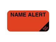 Attention Alert Labels NAME ALERT Fl Red Removable 1 1 2 X 3 4 Roll of 250
