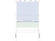 8 1 2 x 14 EZ Fold Check Blue w Green Check Basic Security Paper Box of 2000
