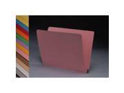 14pt Pink Folders Full Cut 2 Ply END TAB Letter Size Box of 50