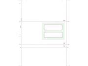 8 1 2 x 11 C Fold Poly Window Multi Purpose Blank Box of 1000