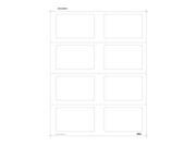 8 1 2 x 11 RealCard cutsheet 8 Up Inkjet Laser Simplex Printable Blank Stock Pack of 125
