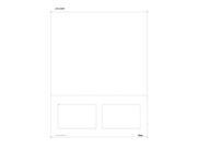 8 1 2 x 11 RealCard cutsheet 2 Up Inkjet Laser Simplex Printable Blank Stock Pack of 250