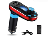 T66 Bluetooth MP3 Player FM Transmitter Car Charger Car Kit Charger Hand free Support Dual USB Ports SD Card USB Driver AUX Input with Remote Control