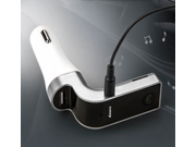 G7 FM Transmitter DLAND Wireless Bluetooth FM Transmitter FM Modulator Radio Car Mp3 Player Handsfree Car Kit with 2 Port USB Charging Music Control and Hands